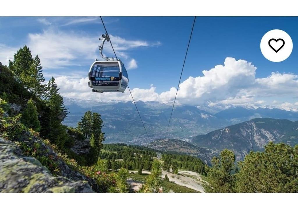Vacances En Tout Tranquillite A Vercorin Bagian luar foto
